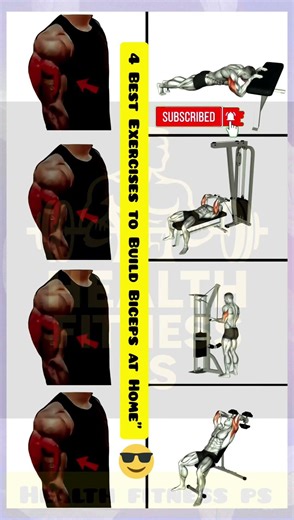 biceps exercises | arm workout muscle gain | fitness tips | home workout gym exercises #motivation