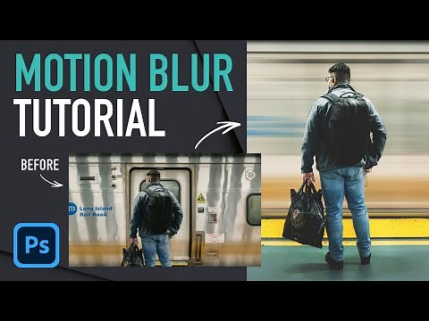 How to Add Motion Blur in Photoshop 2024 - Create Dynamic Train Shots!