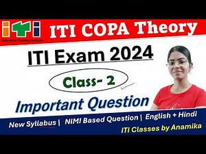 ITI COPA Class -2 | COPA important question 2024 | ITI Exam 2024