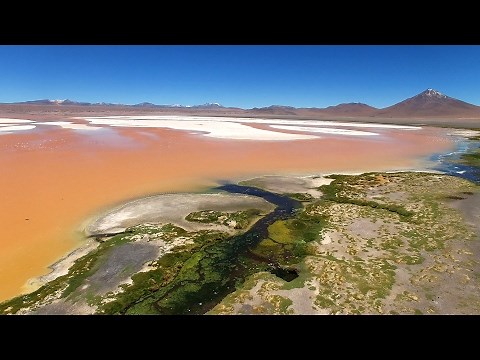 Atacama Desert: Aerial view of most beautiful places of Atacama (Bolivia and Chile), 4k UHD