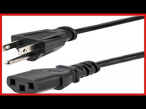 StarTech com 10ft 3m Computer Power Cord, NEMA 5 15P to C13, 10A 125V, 18AWG, Black Replacement AC