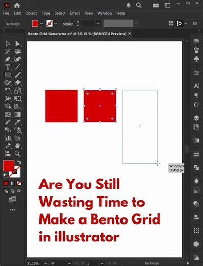 Create Bento Grids in Seconds | Adobe Illustrator Hack 🔥 | Tips and Tricks