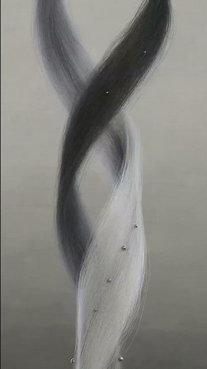 Hair animation test no2 with Cinema4D - align hair to spline, follow animated spline. #3d #c4d #hair