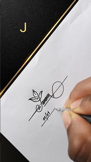 How to sign stylish J signature | Signature making tutorial