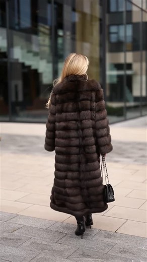Sable Chinchilla Mink Fur Coats Cashmere on Instagram: "A Barghuzin sable fur coat in Dark color — TOP lot category. Rare fur, deep shade, and uncompromising quality with true status. #barghuzinsable #sablefur #toplot #luxuryfur #furcoat"