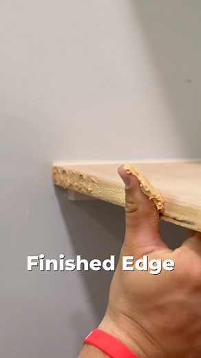 How to FINISH a Plywood Edge! #remodel #woodworking #construction #realestate #building #entrepreneur #interiordesign #carpentry #tools #fblifestyle | WINNI