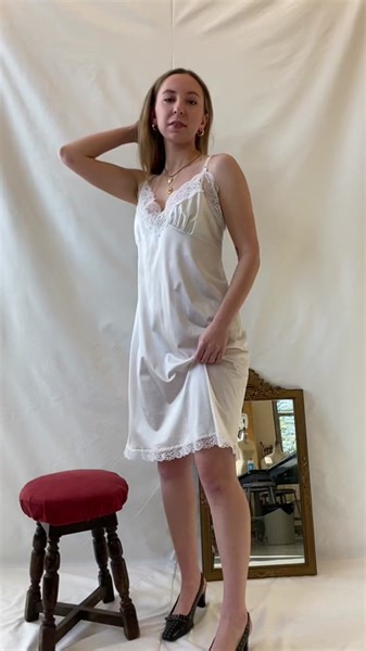 A beauty 🤍 Vintage slips will be available to shop this friday at 9 am est on janetclothing.com 🏹 Sizes M-XXL available in this drop . . . . #slipdress#designer#fashiondesigner#fashiondesignerlife#photoshoot#bts#behindthescenes#fashionshoot#fashionshoots#slipdresses#slipdressoutfits#slowfashion#sustainablefashion#sustainable#sustainablity
