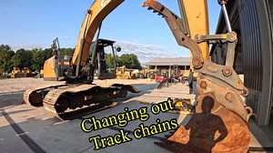 Changing track chains on my CASE excavator
