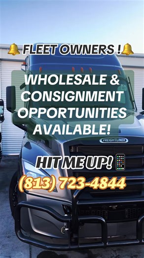 Fleet owners, listen up! 🎯 Got trucks collecting dust or need to grow your fleet fast? Let me handle the heavy lifting. Consign with me to get your rigs reconditioned, shining, and sold for top dollar. Or if you’re buying, I’ve got wholesale deals that’ll make your accountant smile. Let’s make your fleet game strong. 💪 #FleetOwnerDeals #SemiTruckConsignment #TruckFleetGrowth #WholesaleRigs #TruckingBusiness | Freightliner Guy
