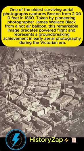 The Oldest Aerial Photo: Boston from 2,000 Feet (1860)