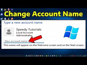 How To Change Account Username in Windows 11