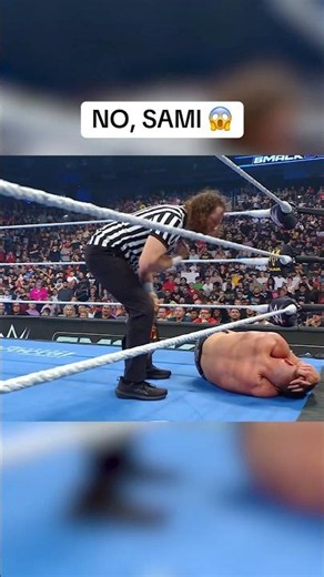 Sami Zayn goes after Gunther after the match gets restarted 😳 #SmackDown #WWEonNetflix