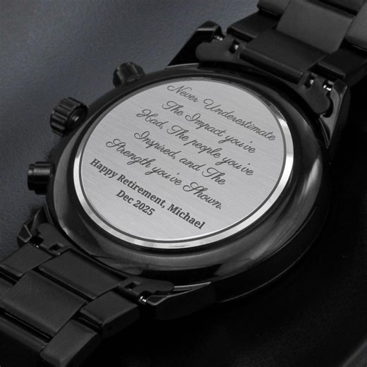 Retirement Gifts for Men, Personalized Engraved Watch - Etsy