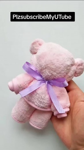 Easy DIY Towel Teddy Bear Tutorial for Kids and Parents