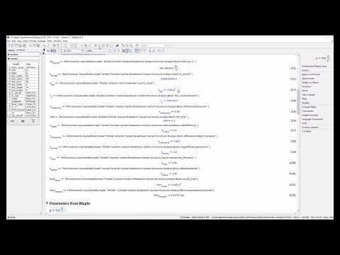 Connecting Maple Analyses to Teamwork Cloud
