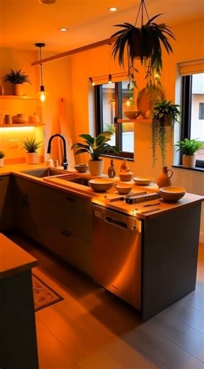 See how proper lighting completely changes a kitchen #interiordesign #renovation #satisfying