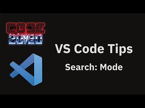 VS Code tips — The Search: Mode setting