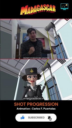 Chantel DuBois in Action! 🚨🔥 Animation Magic of Madagascar! 🌟| Carlos F. Puertolas #shorts #youtube