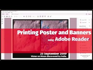 Large Poster and Banner Printing with Adobe Reader | A3 prints on standard A4 printer