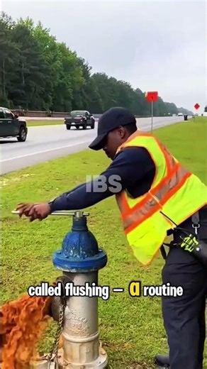 Why Do Fire Hydrants Flush Water? The Real Reason! 🚒💧 #Shorts