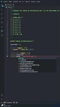Multiplication Tables in Python