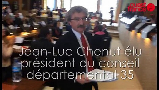 Jean-Luc Chenut élu président du conseil départemental d'Ille-et-Vilaine