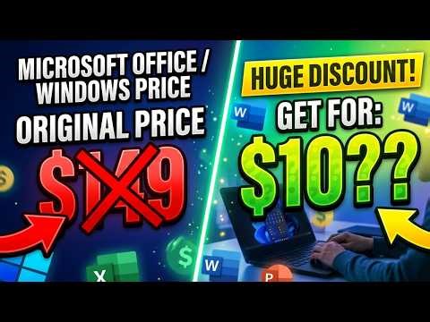 The Cheapest Way to Get Genuine Microsoft Office or Windows!