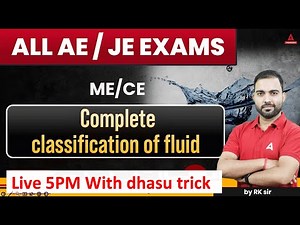 Classification of Fluid One Shot Complete Revision | Classification of Fluid for All AE/JE Exams