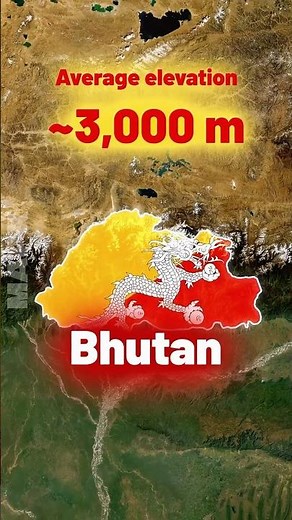 5 highest countries on the planet #MapX #geography