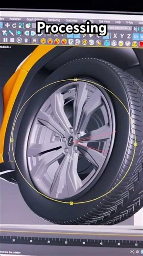 3D modelling 🚙 3D max Corona render #3d #automobile #car #lexus #youtube #youtubeshorts #reels