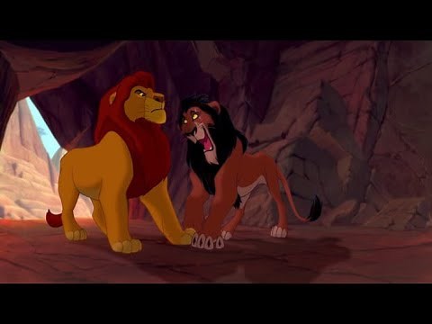 O Rei Leão 1994 - Diálogo entre Mufasa e Scar.