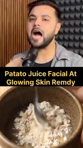 Potato Juice Facial at Home 🥔✨ | Get Glowing Skin Naturally!