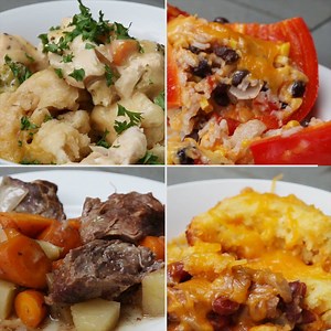 18M views · 1.2K reactions | 4 Easy Slow Cooker Dinners FULL...