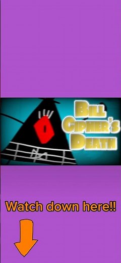 Bill Cipher’s Death #gravityfalls #disney #billcipher #disneychannel #reanimated #flipaclip #shorts