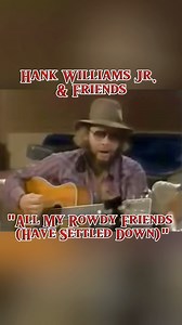 “All My Rowdy Friends (Have Settled Down)” by Hank Williams Jr. is a classic country song that reflects on the shift from a wild lifestyle to a more settled one. Released in 1981, it captures Hank Jr.’s thoughts on how his once-rebellious friends have embraced quieter lives. #HankWilliamsJr #CountryMusicClassic #RowdyToSettled #TimelessCountry | Michael Almuete Bernardo