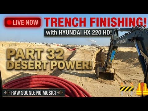 Today Live: Hyundai HX 220 HD Excavator Skills! (Part 32)