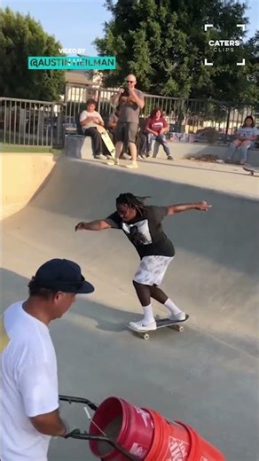 Skaters Remove Sand From Skate Park