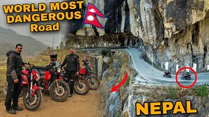 World most dangerous road nepal 🇳🇵bohot risky #nepal #Dangerous #road #kathmandu #cutegirl #bike #ride #indianpeople #superbike | Dablu lifestyle