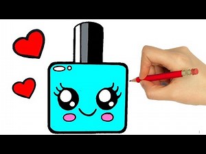 HOW TO DRAW A NAIL POLISH EASY STEP BY STEP