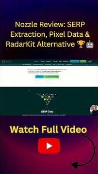 Nozzle Review SERP Extraction, Pixel Data & RadarKit Alternative 🏆🤖