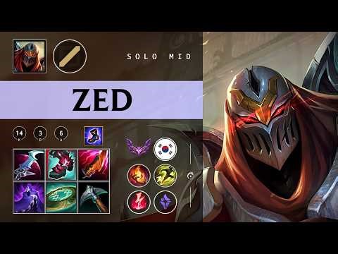 Zed Mid vs Anivia - KR Master Patch 26.05