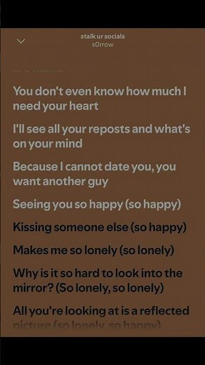 s0rrow - stalk ur socials #lyrics