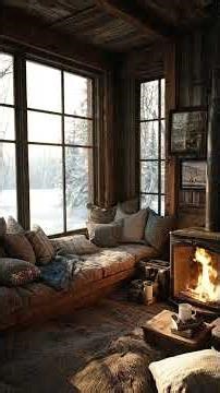 Quiet Hearth Cabin Jazz Morning | Gentle Focus for Work, Study & Rest