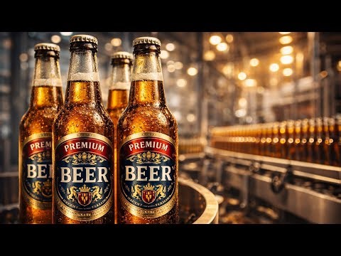 How Beer Is Made 🍺 | Factory Process in ASMR | Mega Factory World #beer