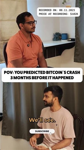 How I Knew Bitcoin Was About To Crash