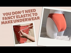 How to sew underwear with braided elastic. You don't need fancy elastic! Lingerie Sewing tutorial.