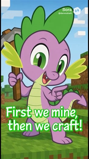 Spike The Dragon finds Diamonds and Eats them