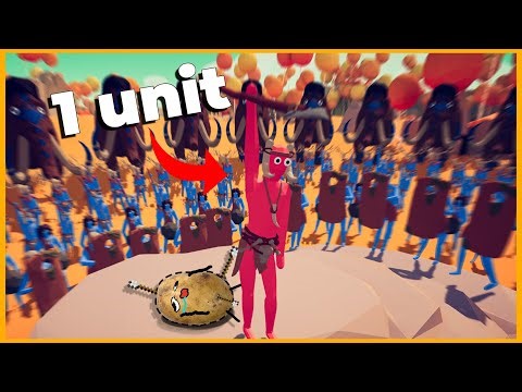 Beat Totally Accurate Battle Simulator with 1 Unit (Part 1) | Potato