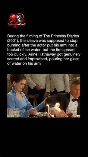 The Princess Diaries 2001 Anne Hathaway’s Real Reaction to the Fire Take