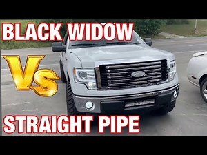 Ford F-150 5.0L COYOTE: BLACK WIDOW Vs STRAIGHT PIPES!
